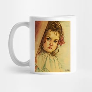 Sad little girl Mug